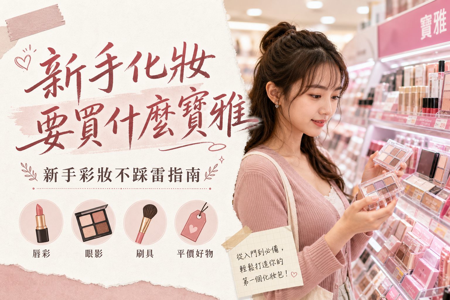 新手化妝要買什麼寶雅