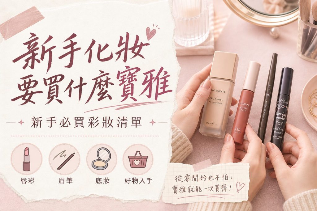 新手化妝要買什麼寶雅